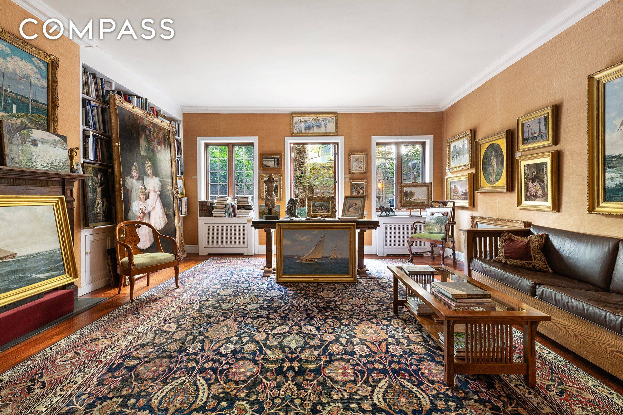 Large brownstone 1BR 1BA with private garden rental opportunity with endless possibilities.