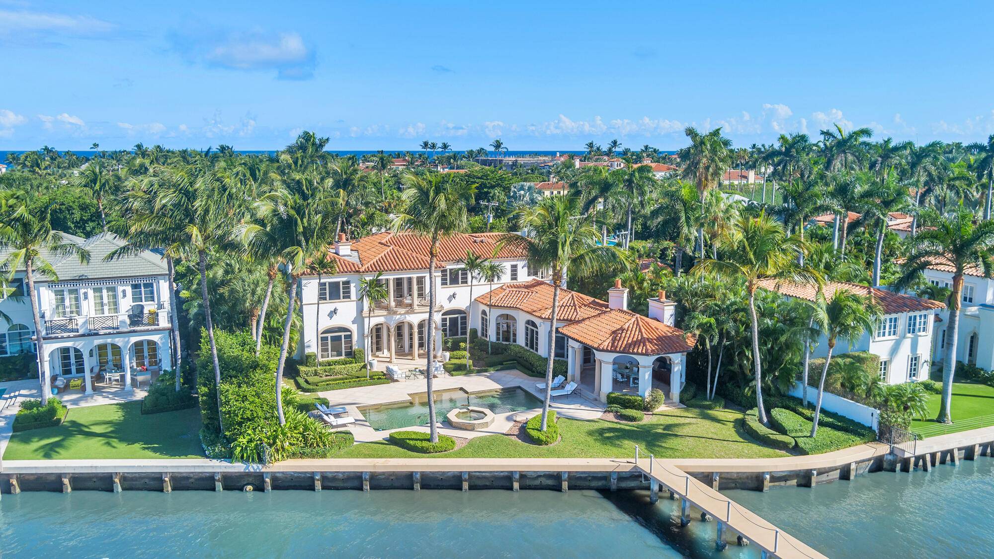 Water, Water Everywhere from the moment you walk in to this magnificent direct lakefront Mediterranean estate on over 2 3 of an acre located in the exclusive Estate Section of ...