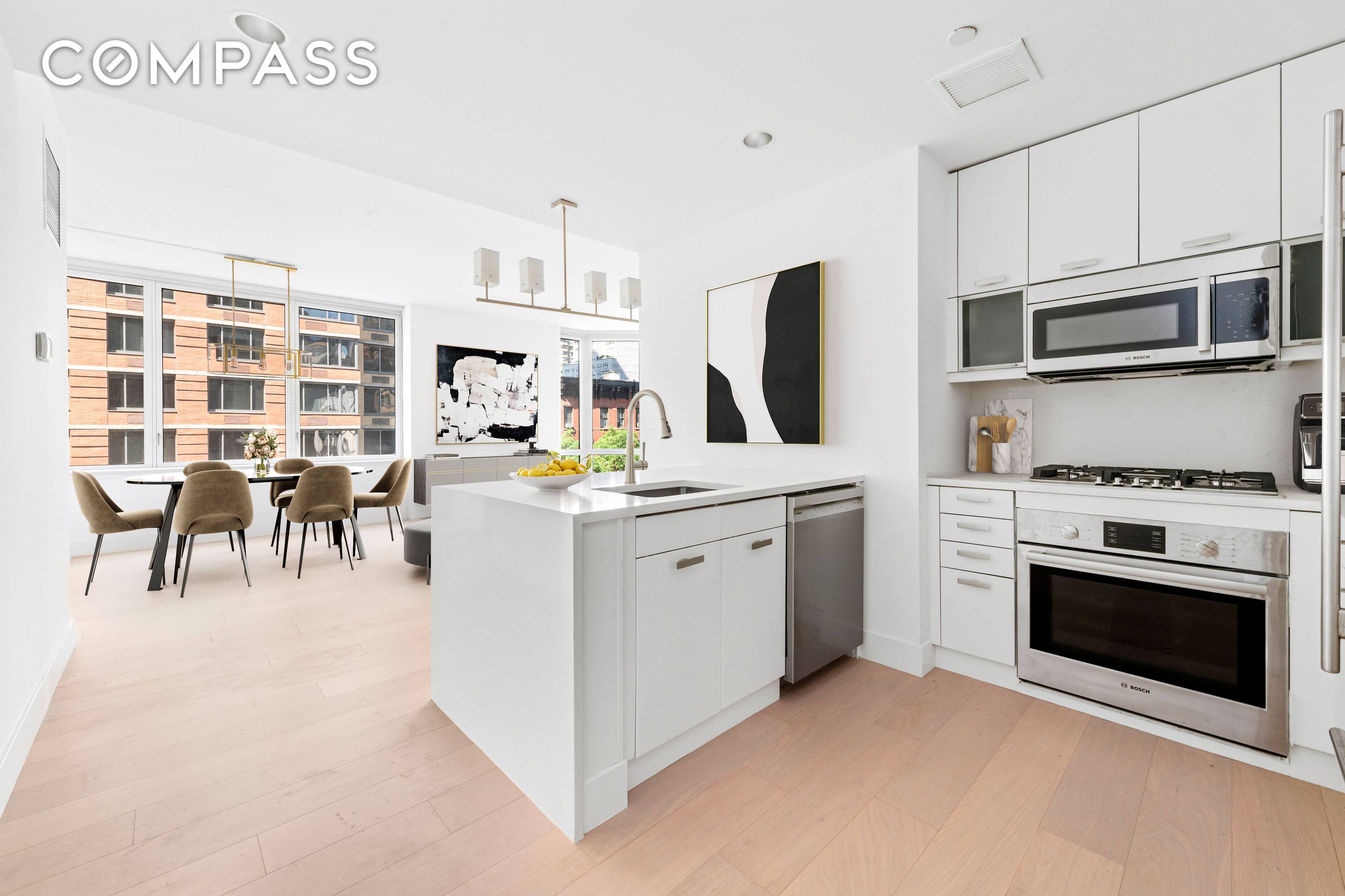 This south facing corner 2 bedroom, 2 bathroom home at The Charleston is truly a rare find.