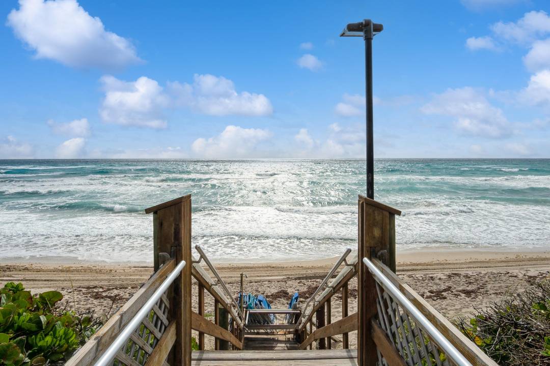 Completely updated unit with building located on the Ocean Side.