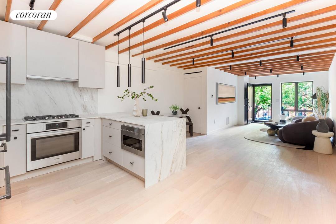 Welcome to Unit 2 at 974 Bergen Street, a meticulously crafted 1, 174 SF residence where timeless brownstone character meets contemporary design.