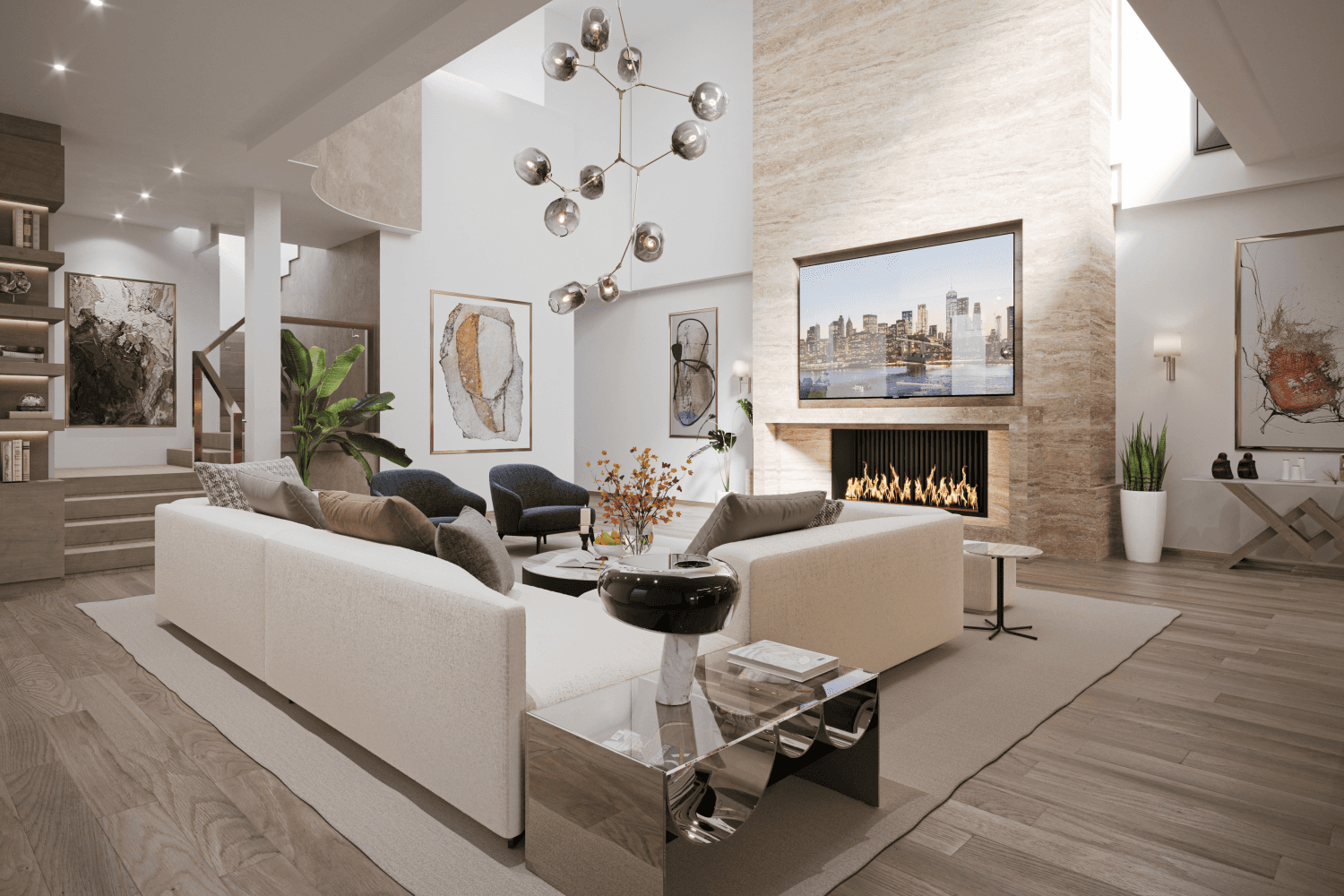 One of the most architecturally significant Penthouses to come to market in Prime SoHo.