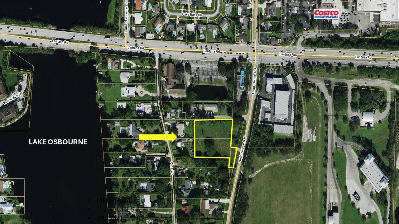 PRIME LOCATION This offering includes three parcels totaling approximately 1.