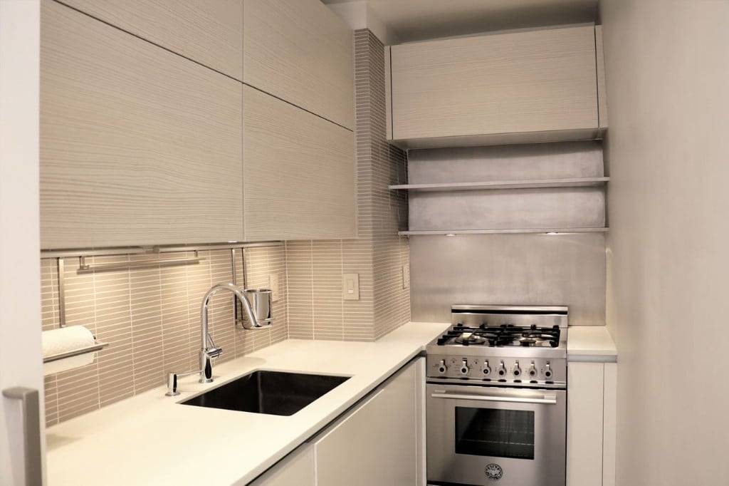 A modern apartment in Gramercy, with Italian cabinetry and plenty of sunlight from south and east facing windows.