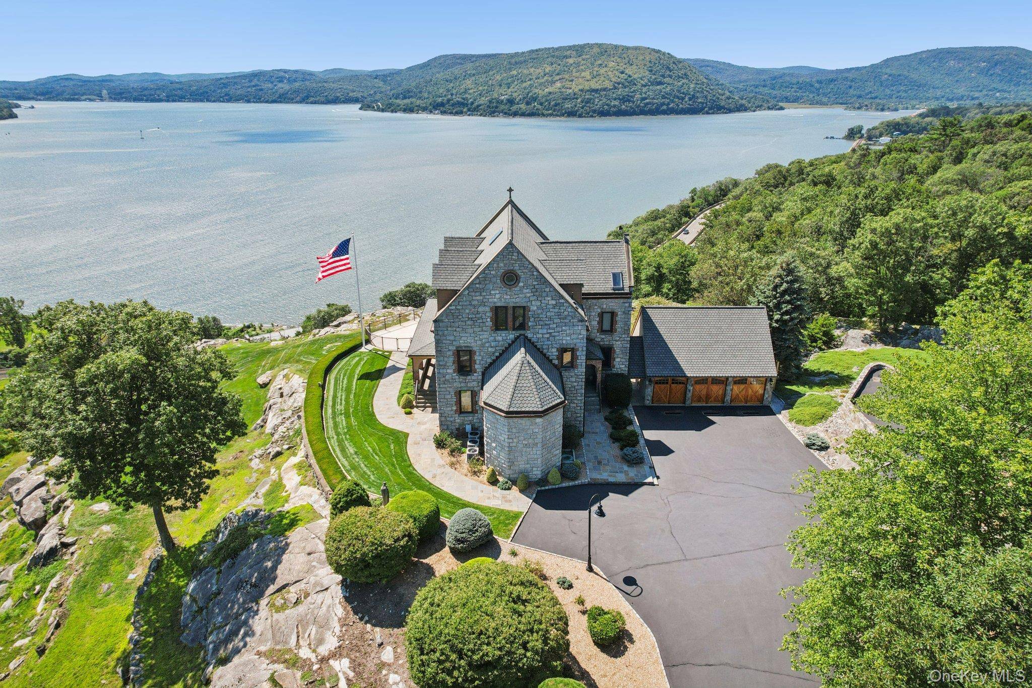 Perched high above the Hudson River, 1 St.