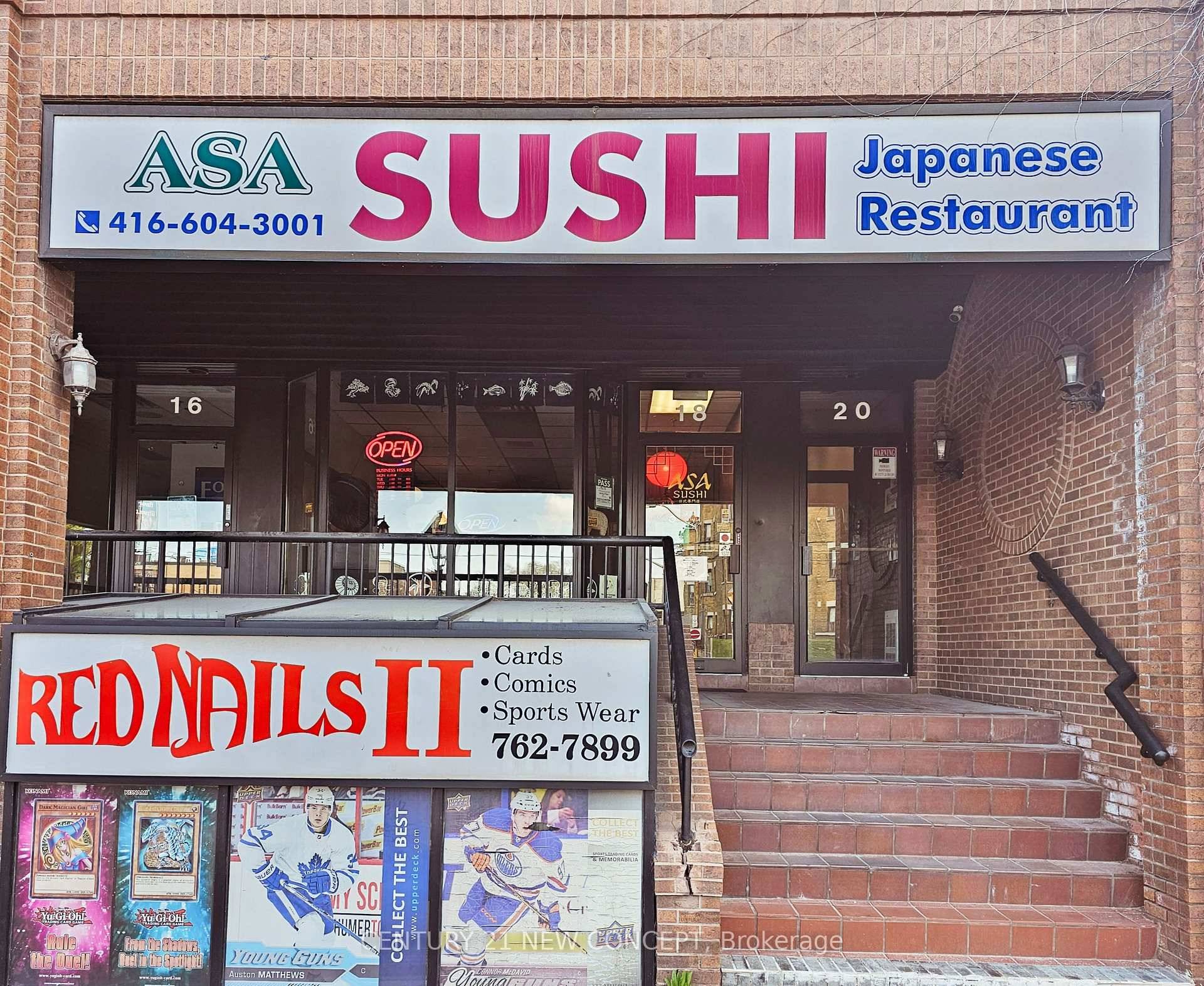 Exceptional Opportunity to Own a Turn Key Japanese Sushi Restaurant.