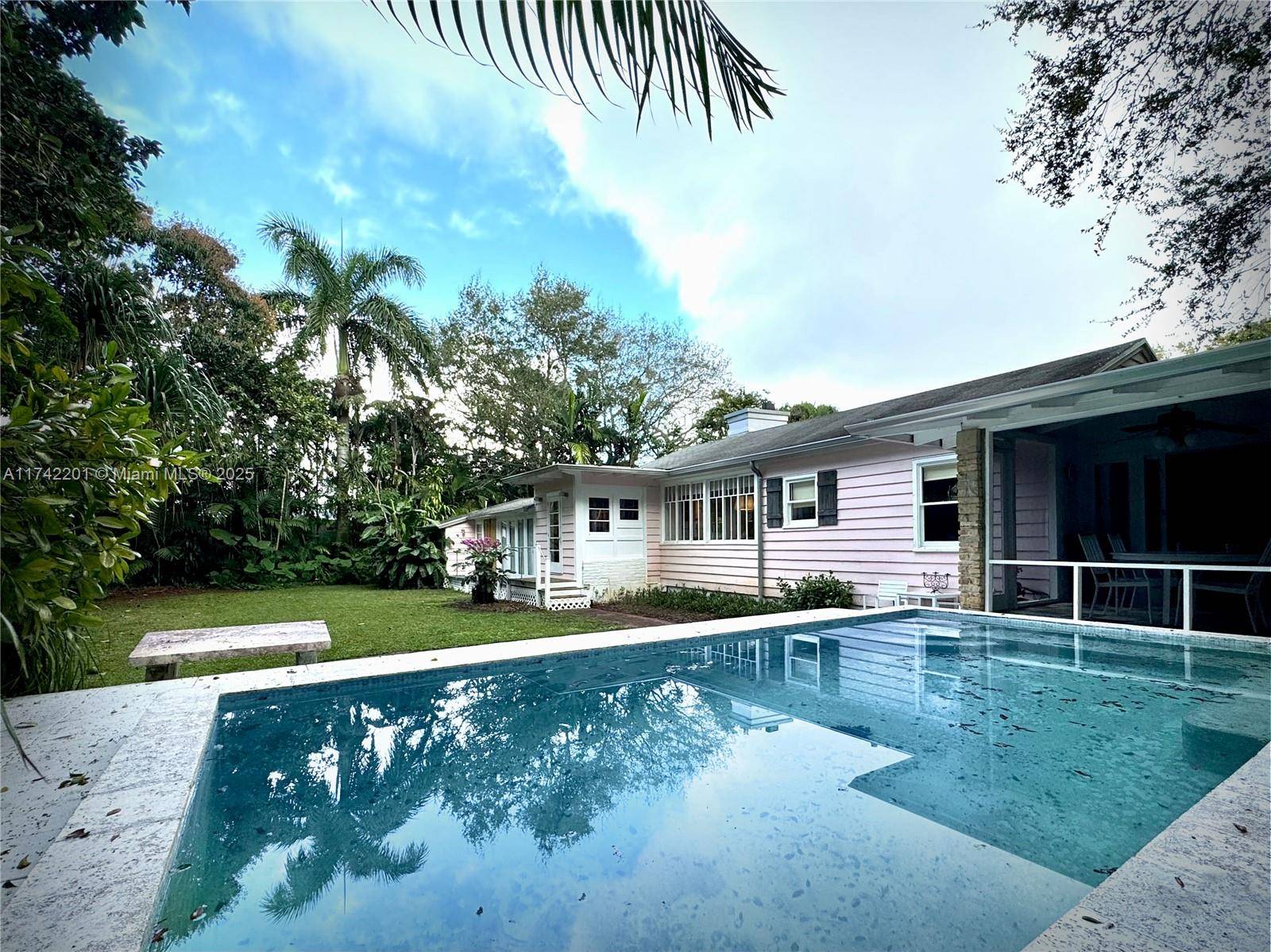 Lush amp ; private 19, 600 sq ft double lot in the Village of El Portal.