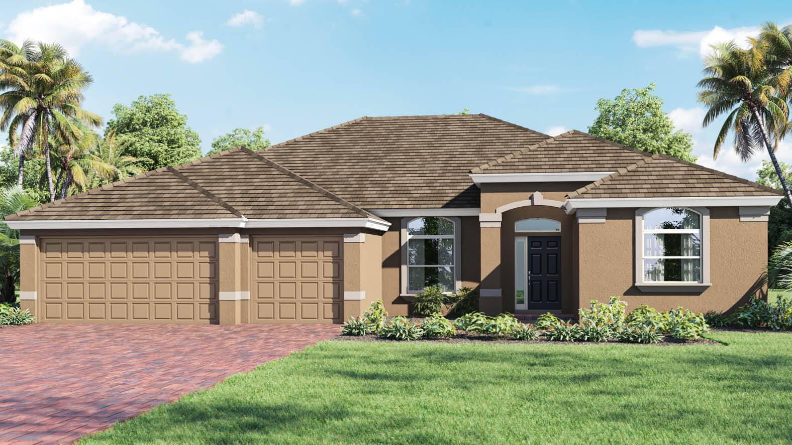 This home boasts a one story, 3 car garage located in Vero Beach.