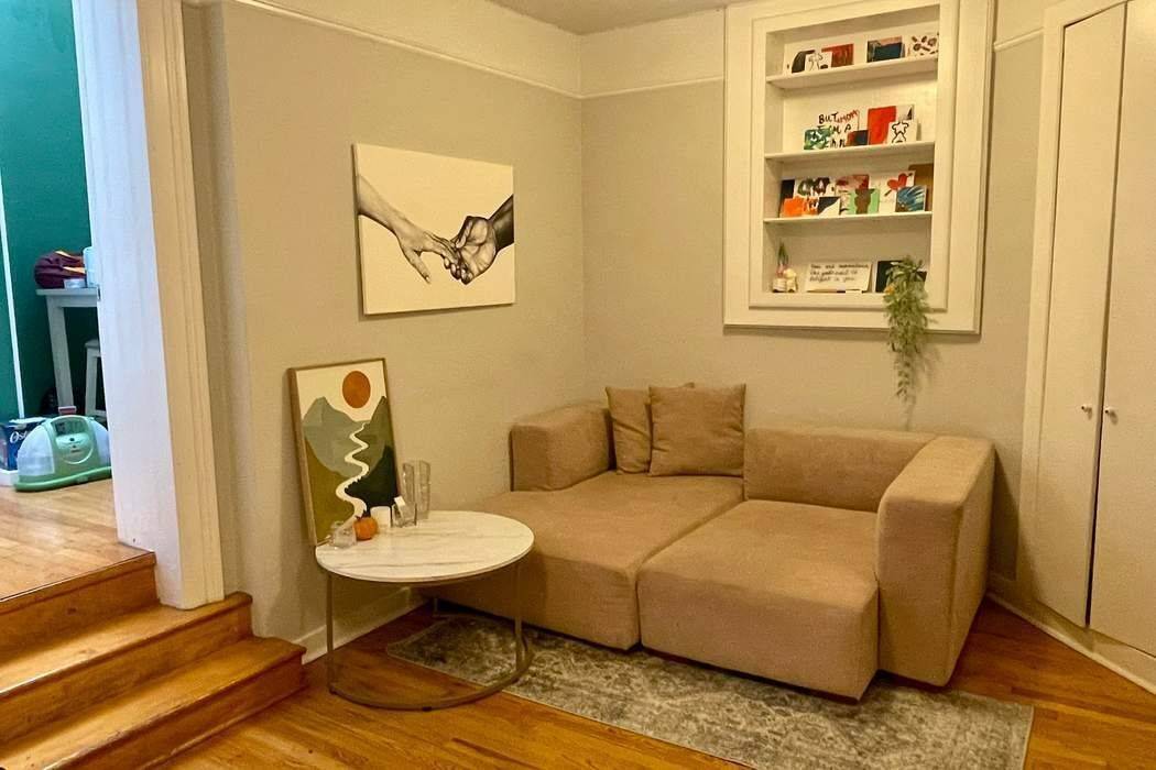 Tons of pre war charm in this one bedroom duplex apartment.