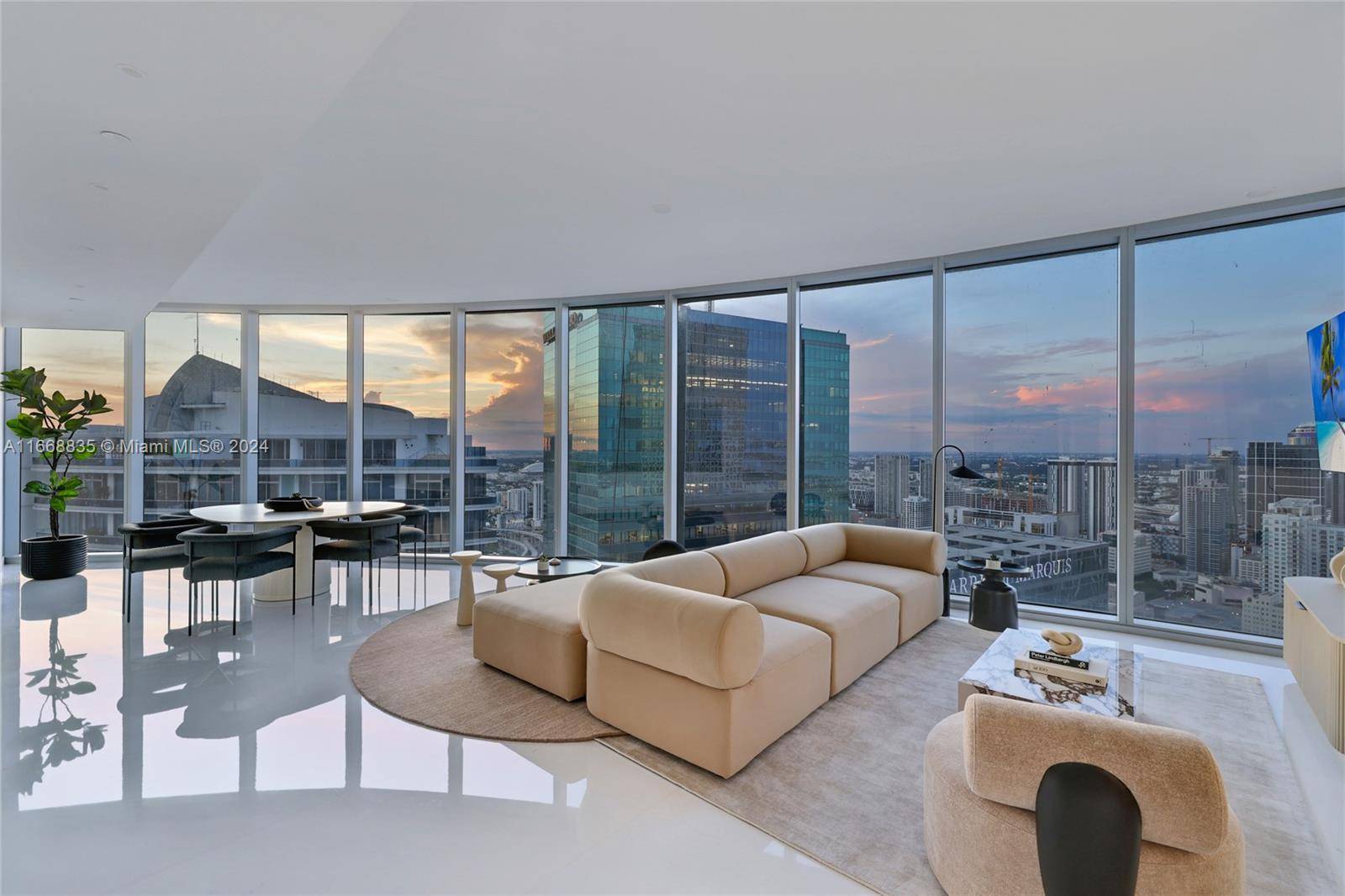 Offered Fully Furnished. Gaggenau and Bosch appliances throughout everything.