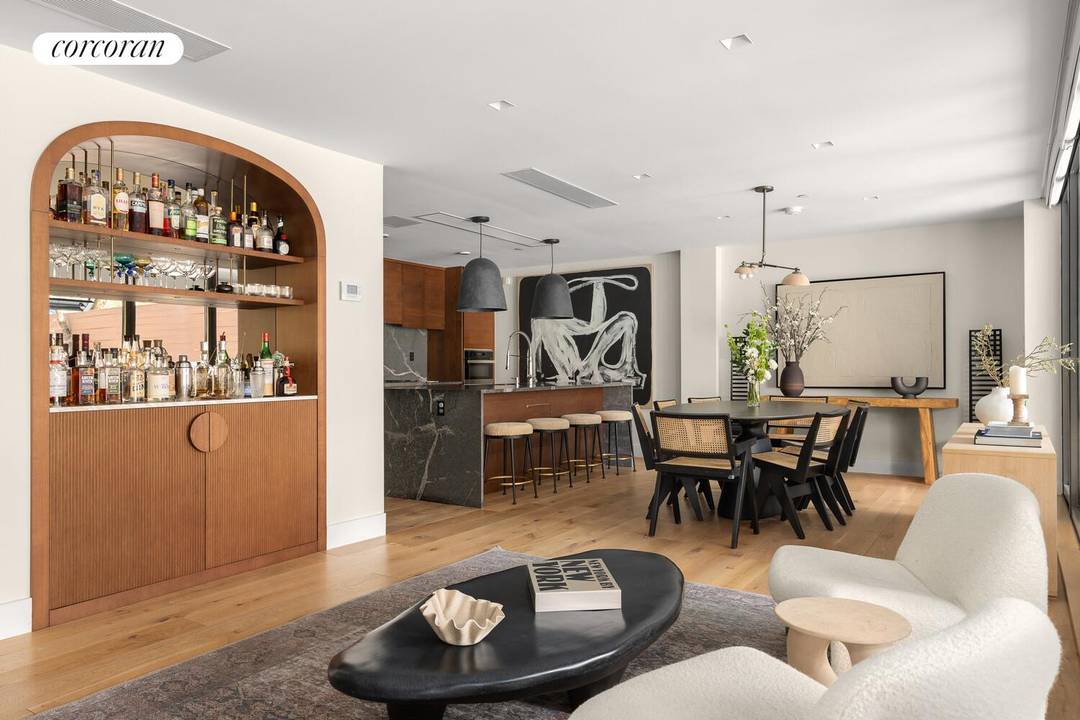 Welcome to the townhouse residence at 585 Union Avenue, a thoughtfully designed duplex spanning the first and second floors of a boutique condominium in the heart of Williamsburg.