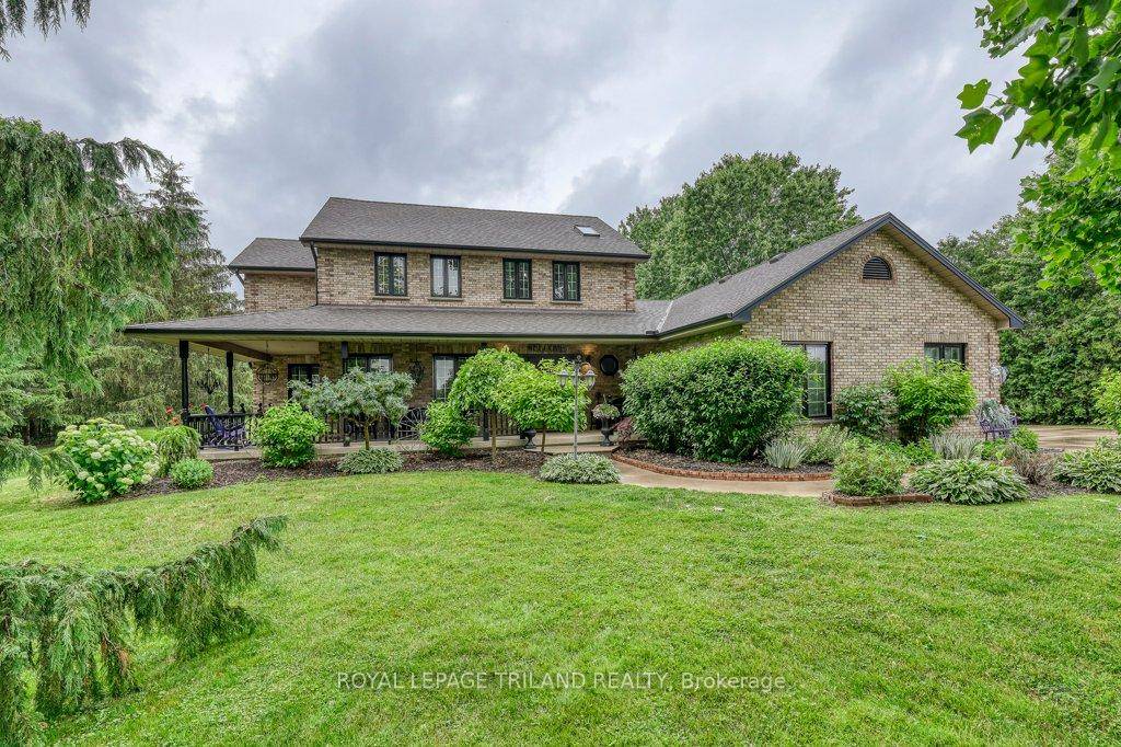 Stunning 2 Storey Brick home situated on over 8 acres, zoned A1, with newer inground pool with pool house, a Massive Shop measuring approximately 80' x 44' with office space ...