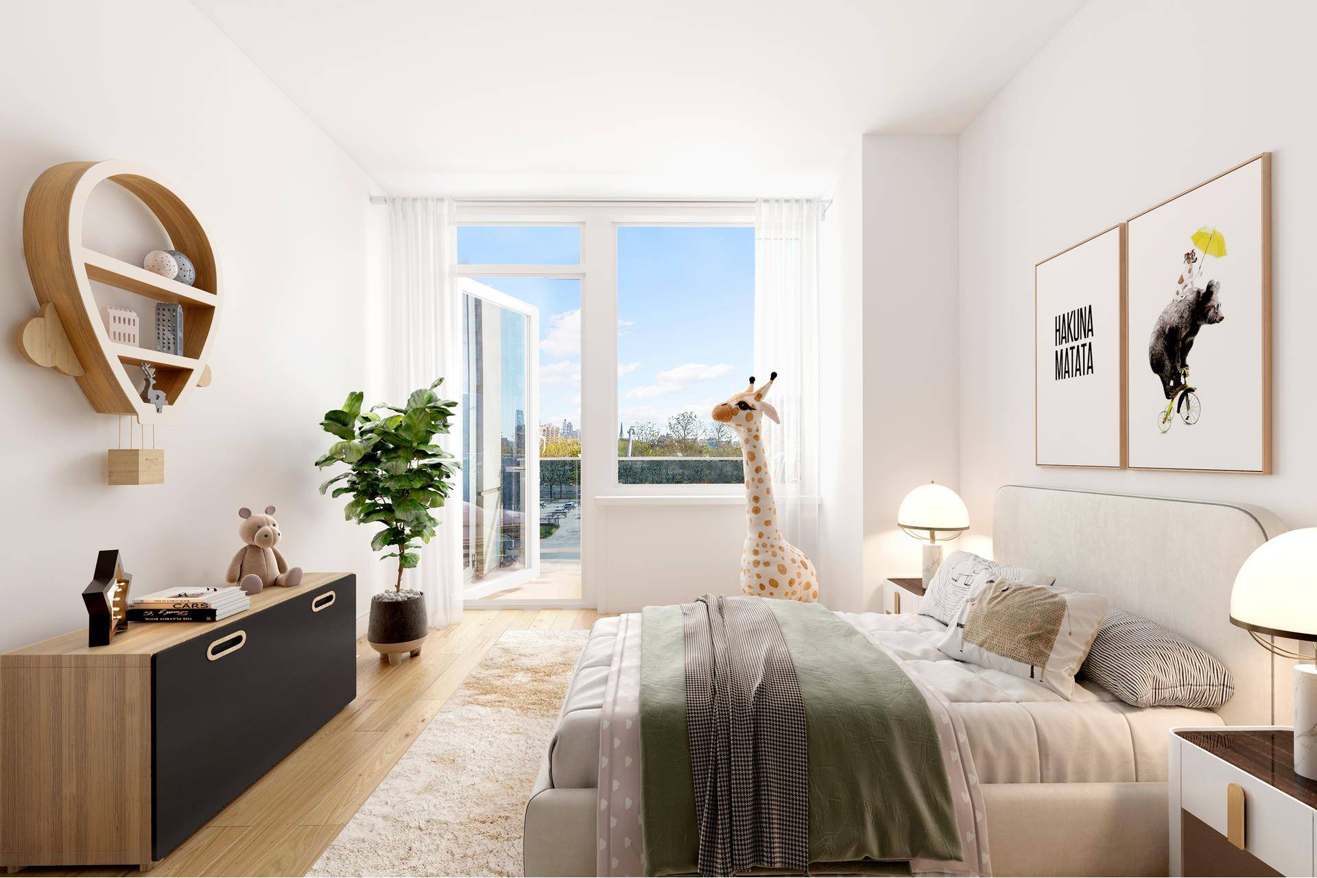 This expansive 2 bedroom plus office, 2 bathroom duplex at The EDGE offers exceptional comfort, space, and design in one of Williamsburg's most sought after luxury condominiums.