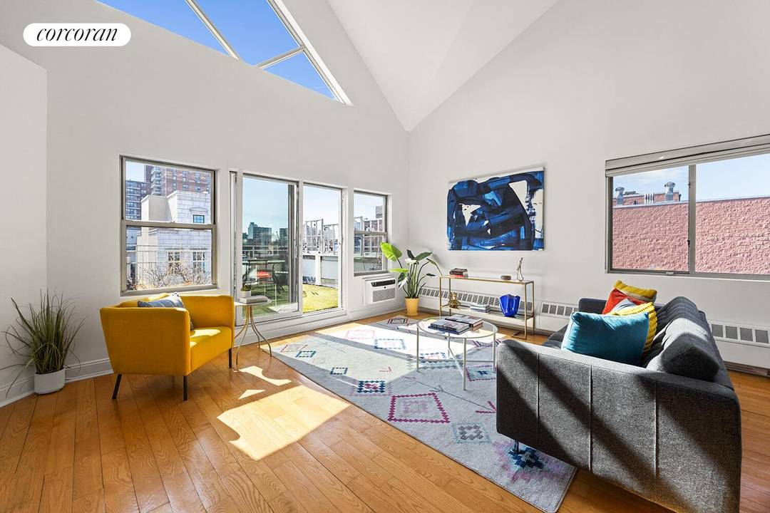 267 8th Street, 4L is a stunning, light strewn, loft like 2 bed currently being used as a 3 bed, 2 bath Condo with soaring ceilings and a spacious terrace ...