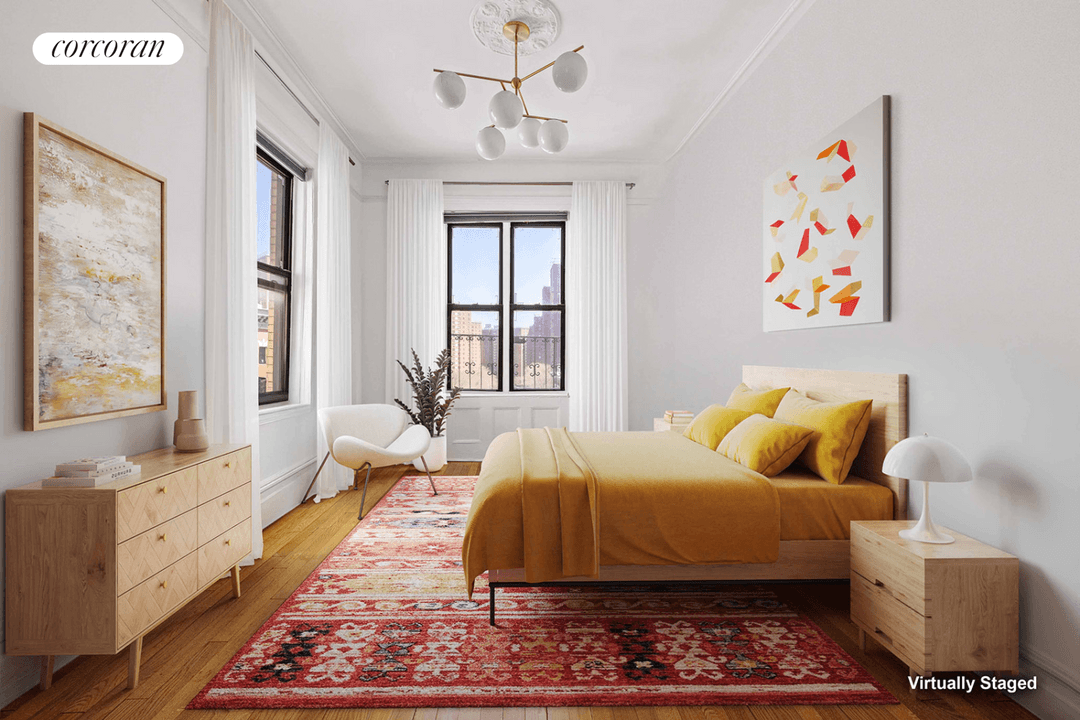 Top floor, two bedroom in an elevator building, with a view in Morningside Heights !