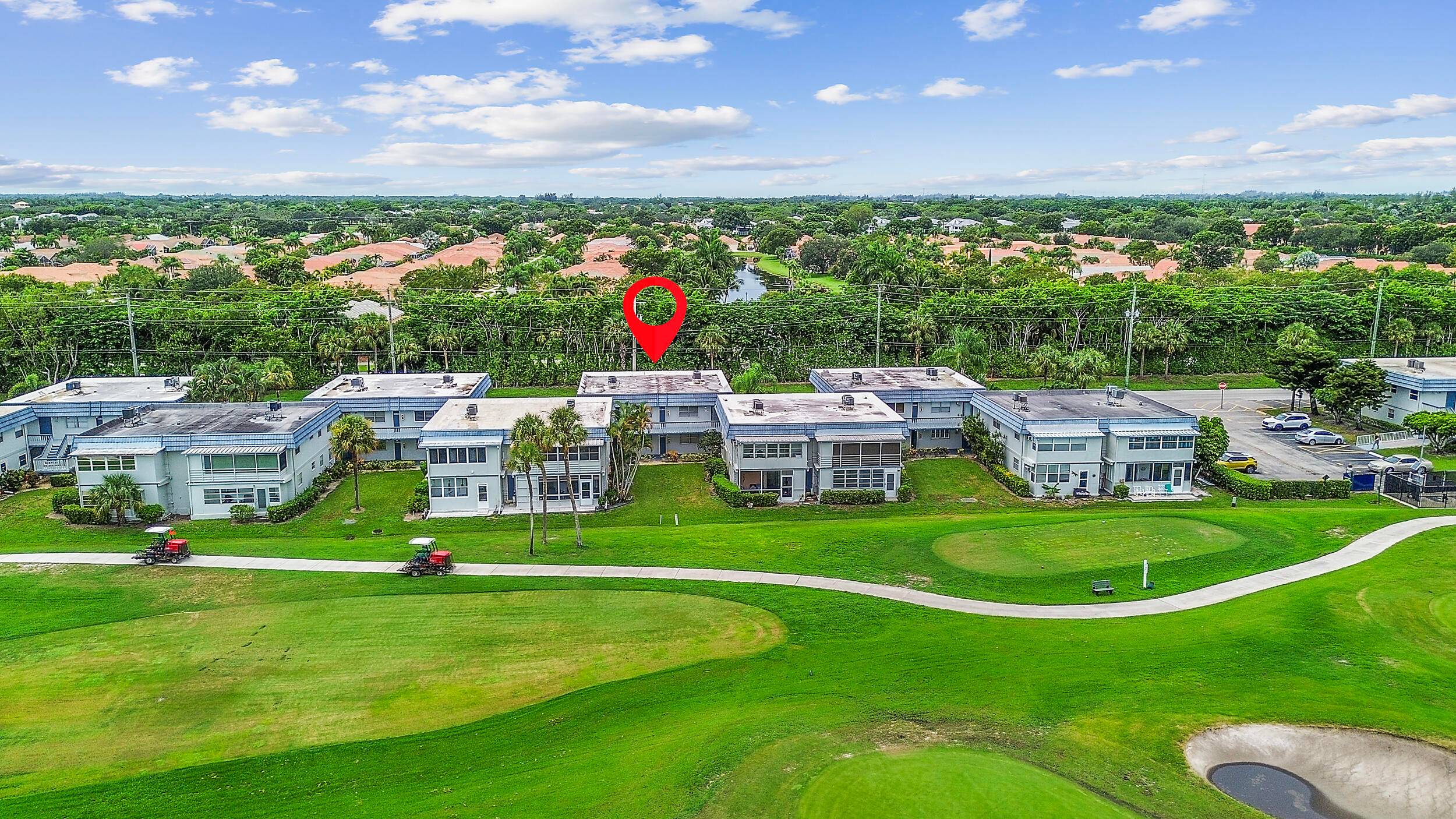 Enjoy lush garden and golf course views from this inviting 2nd floor condo in the sought after Kings Point Tuscany 55 community of Delray Beach.