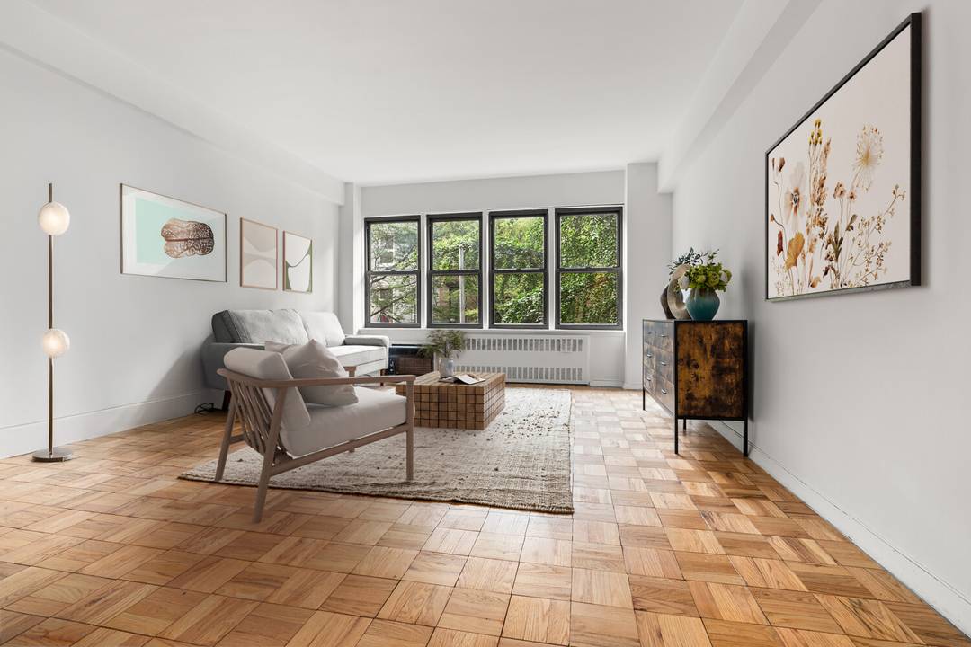 Bring your vision to this spacious one bedroom, one bathroom apartment in a coveted Murray Hill co op, The Stimson House.