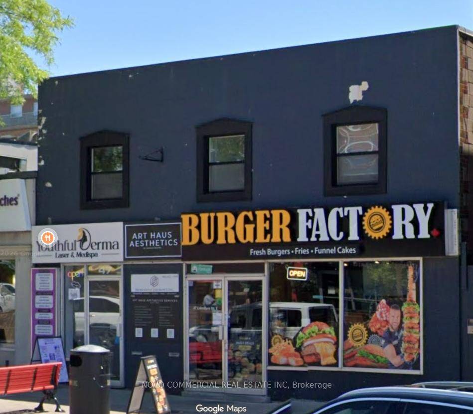 Rare 5, 009 Square Feet Commercial Investment Opportunity in Prime Port Credit Location Burger Factory Franchise on Street Level Parking Available at the Back of the Building Future Redevelopment Protentional ...