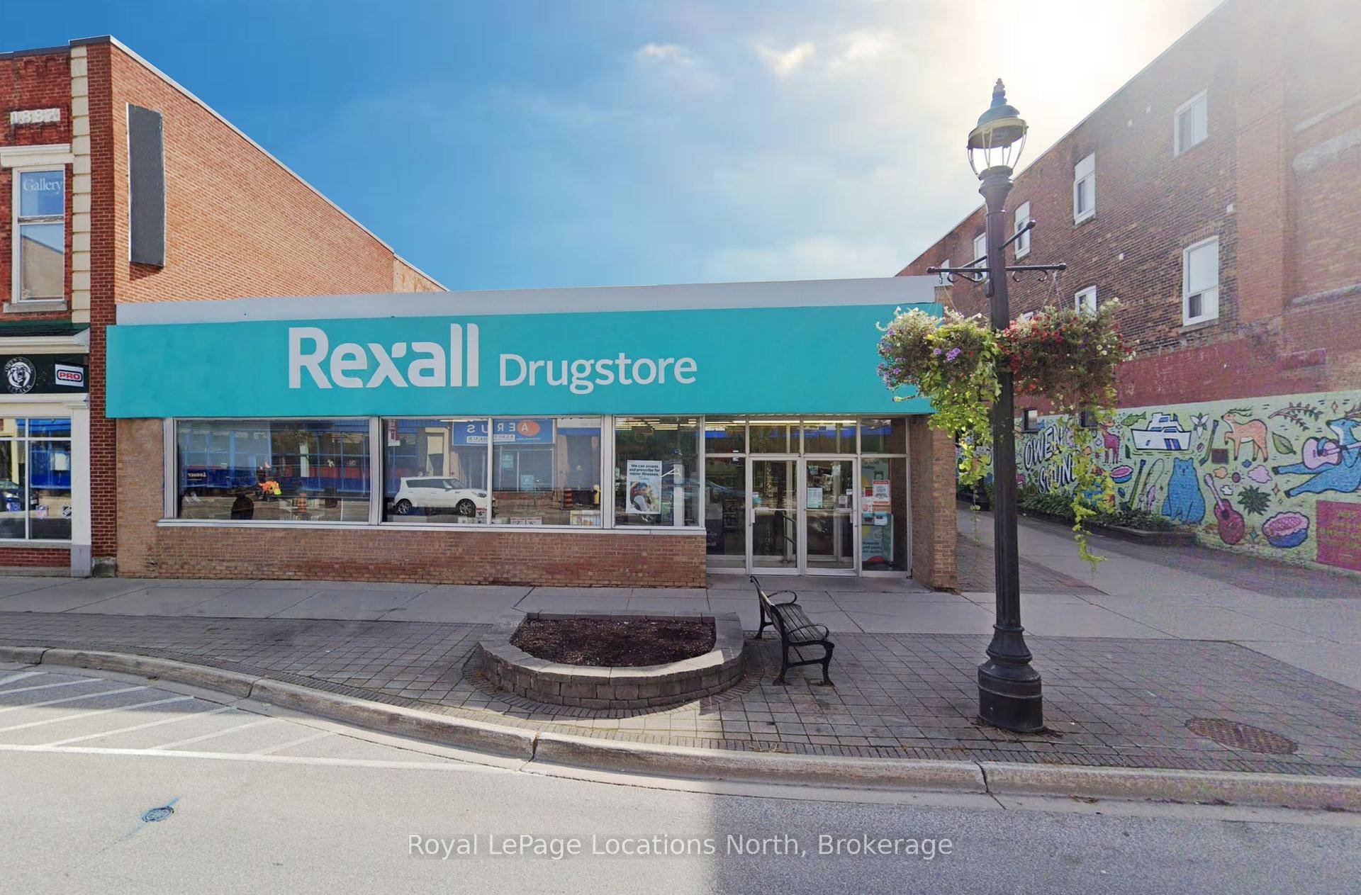 Located in the vibrant city of Owen Sound, this 5, 783 square foot freestanding retail property is currently home to a well established Rexall Pharmacy.