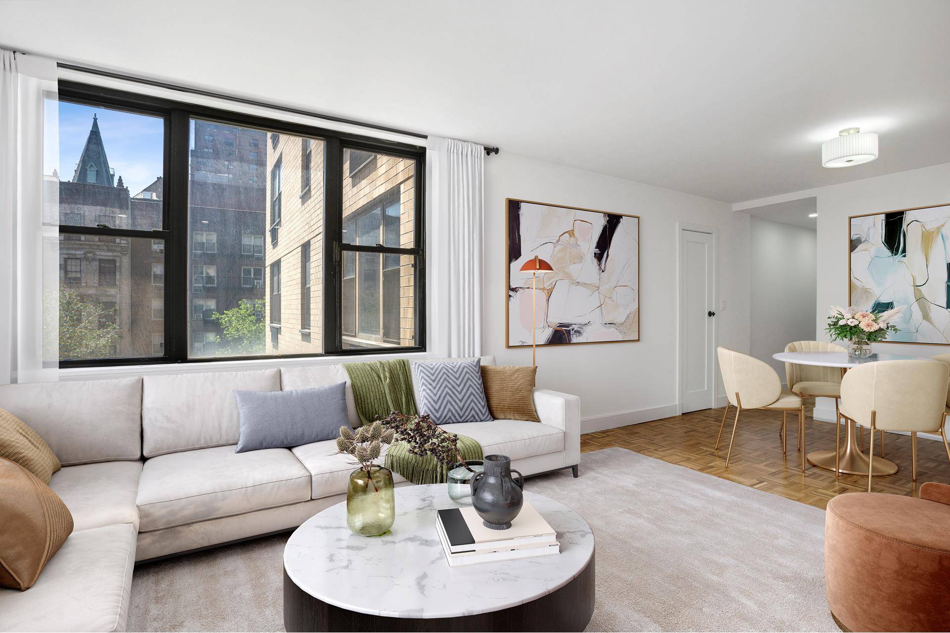 Sponsor Sale No Board Approval Welcome to Apartment 4A at 201 East 17th Street, a spacious and newly updated one bedroom, one bathroom home with bright southeast exposure and open ...