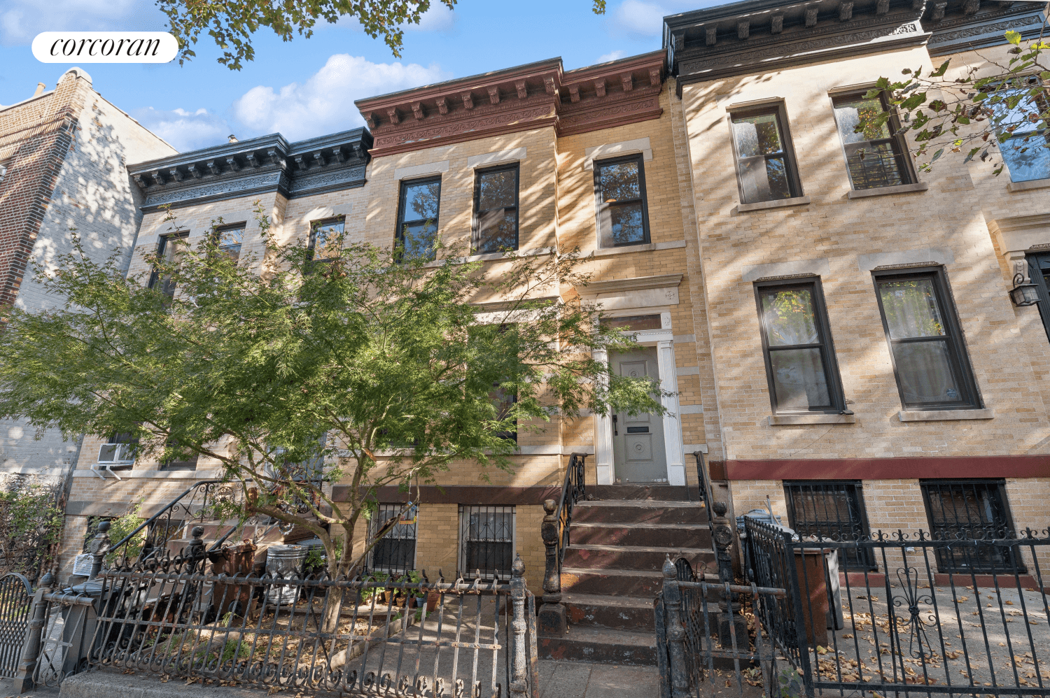 Welcome home to this lovingly cared for two family brick townhouse on a park block in the vibrant, business and artistic haven that is Sunset Park.