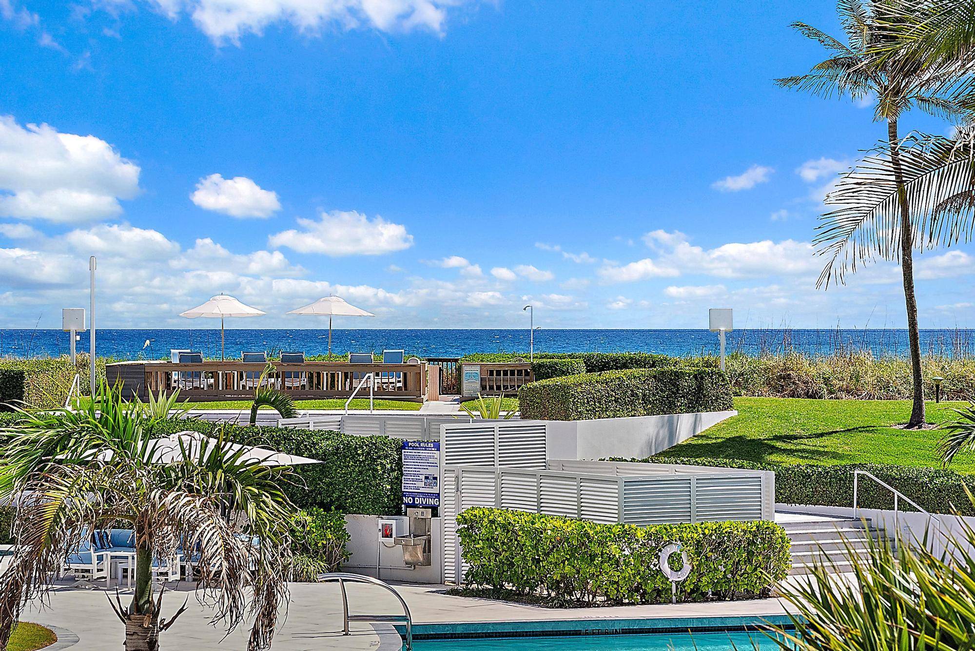 Experience spectacular seaside living in this luxurious furnished rental at the coveted oceanfront 2600 Building.