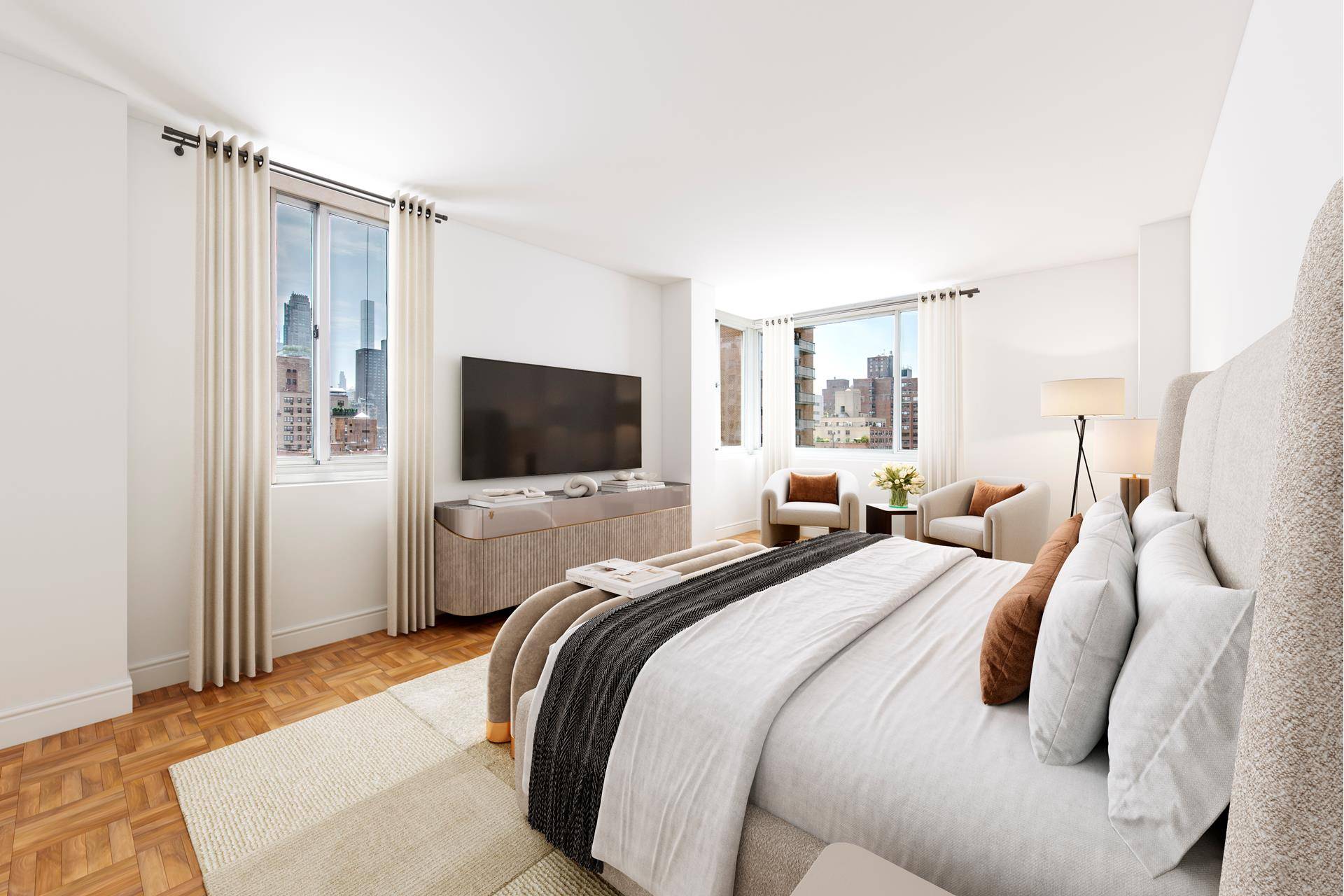 Fantastic Opportunity to Create Your Dream Home Perched on a high floor in a premier Lenox Hill cooperative, this spacious two bedroom, two bath apartment offers an exceptional canvas for ...