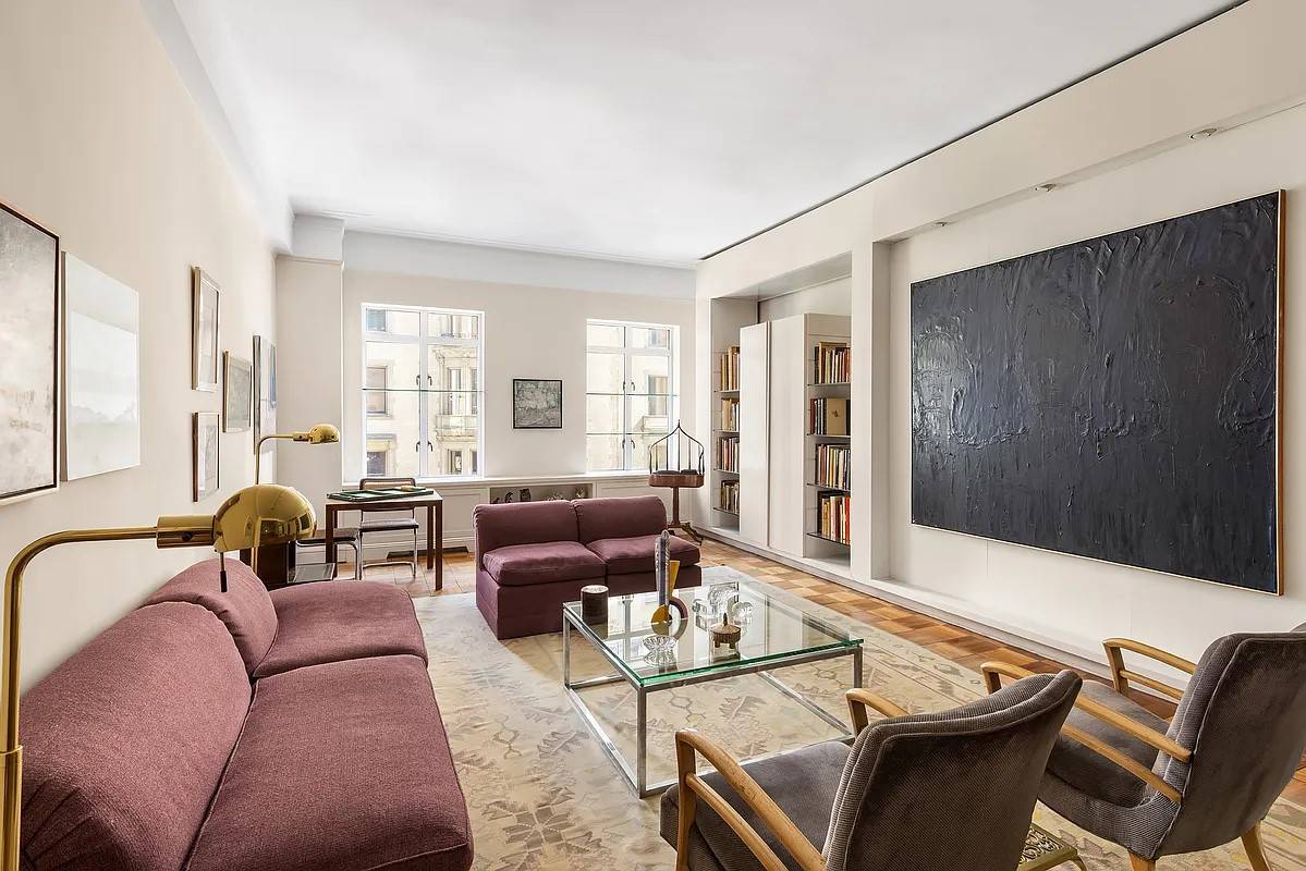 Expansive rooms and breathtaking views of West 72nd Street and The Dakota converge in this luminous 4 bedroom, 3 bathroom corner co op directly across from Central Park.