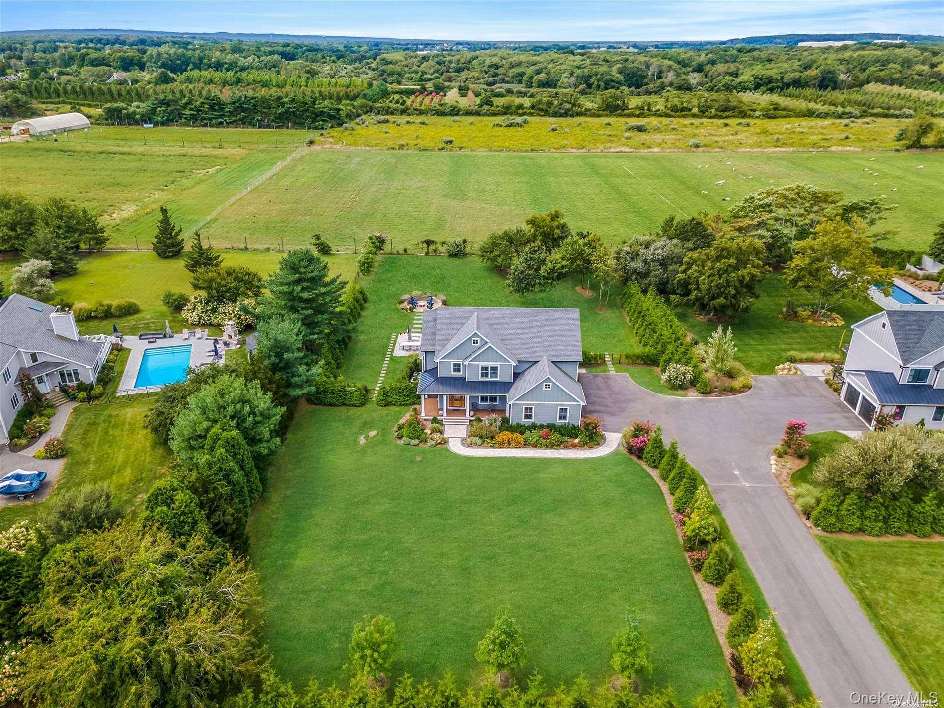 A Modern Sanctuary Where Design, Privacy, and Lifestyle Align Set at the end of a long, tree lined private drive and bordered by protected farmland, this spectacular home offers rare ...