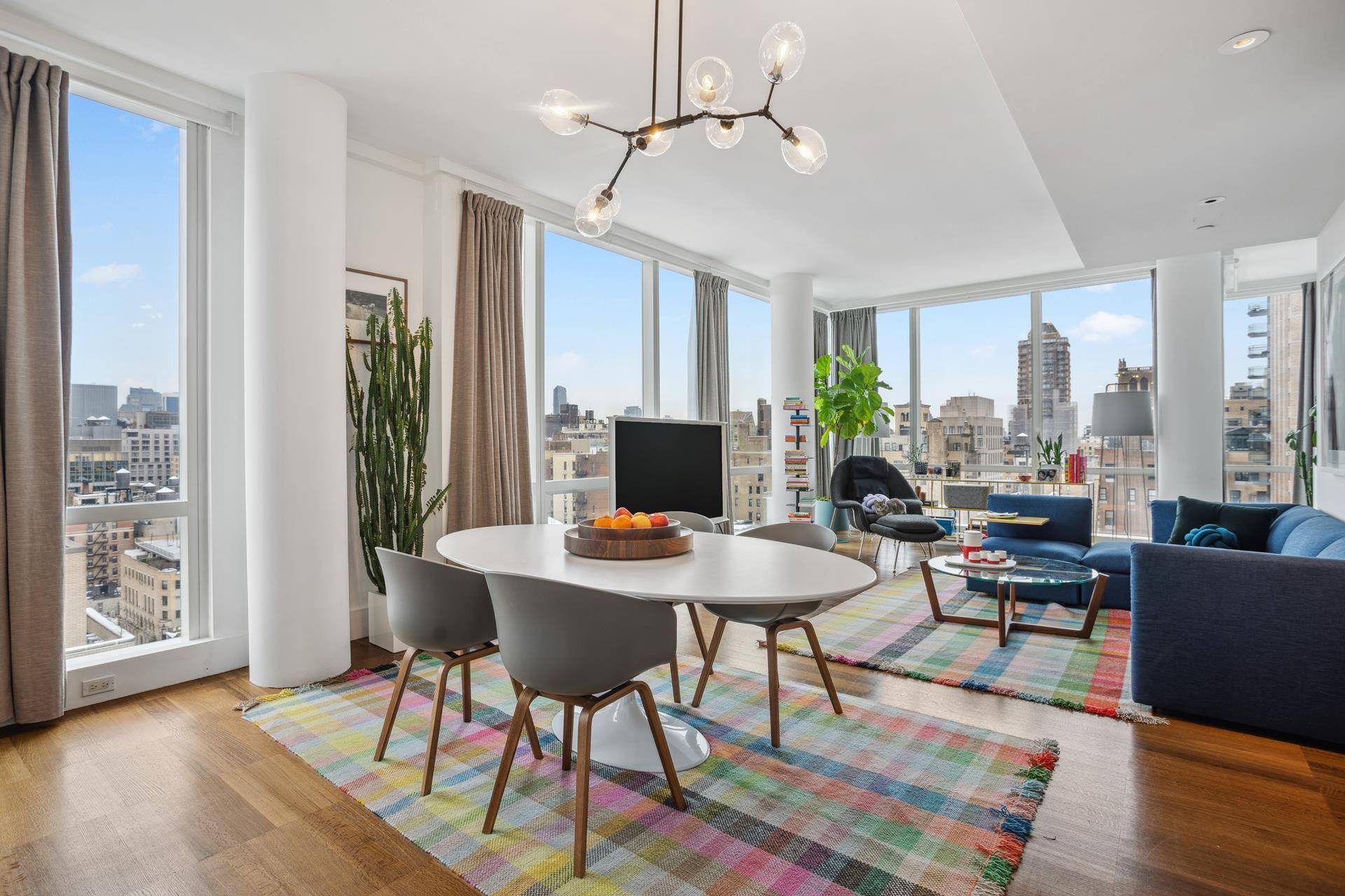 Spacious 2 beds, 2. 5 baths corner residence at the luxurious The Lucida condominium.
