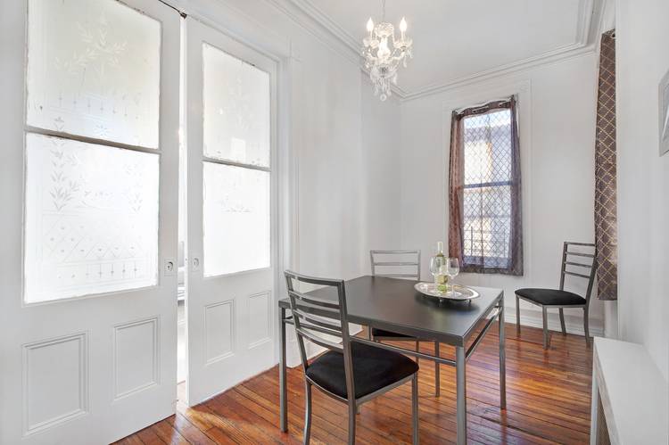 Rare opportunity to acquire a pristine 100 FREE MARKET RENT mixed use brownstone, this 4 story building consists of 4 sun flooded residential apartments and 1 commercial unit offering immediate ...