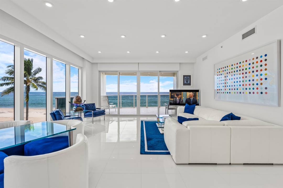 FIRST TIME ON THE MARKET, RARE OCEANFRONT CORNER PENTHOUSE WITH SWEEPING OCEAN VIEWS UP DOWN THE COAST ON A SERENE STRETCH OF BEACHFRONT.