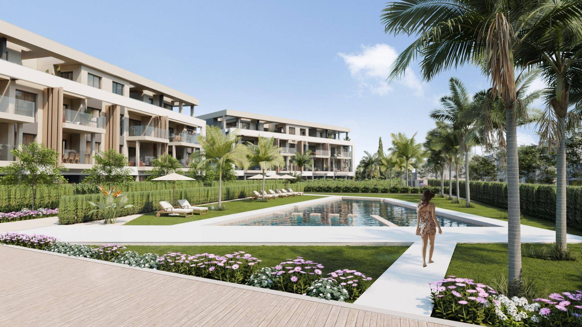 NEW BUILD RESIDENTIAL IN PRIVATE GATED RESORT IN PROVINCE OF MURCIA New Build residential complex consist of 42 luxury apartments and penthouses with 