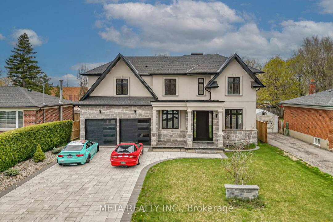 Custom built home thoughtfully designed by an interior designer, showcasing a seamless blend of contemporary and traditional finishes.