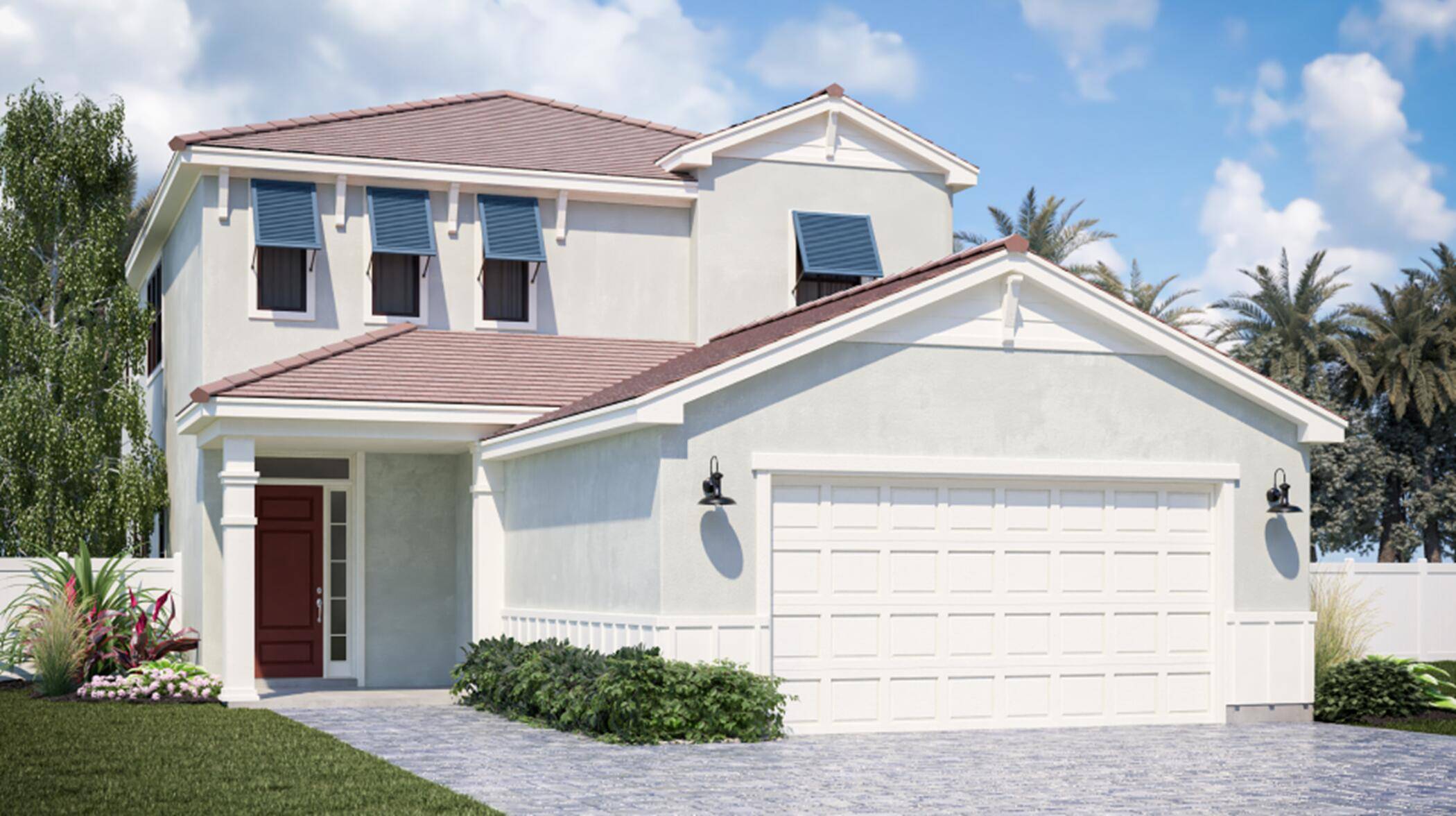 This two story home combines modern comfort with style.