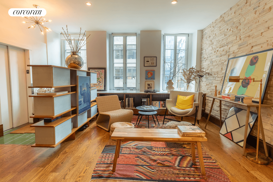 Step off your keyed elevator into this exquisite full floor loft, where approximately 2, 000 square feet of thoughtfully designed living space awaits.