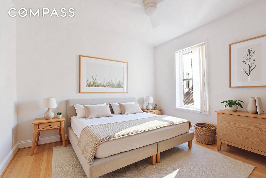 This charming and renovated Crown Heights gem includes great light, in unit laundry, and newly refinished hardwood floors.