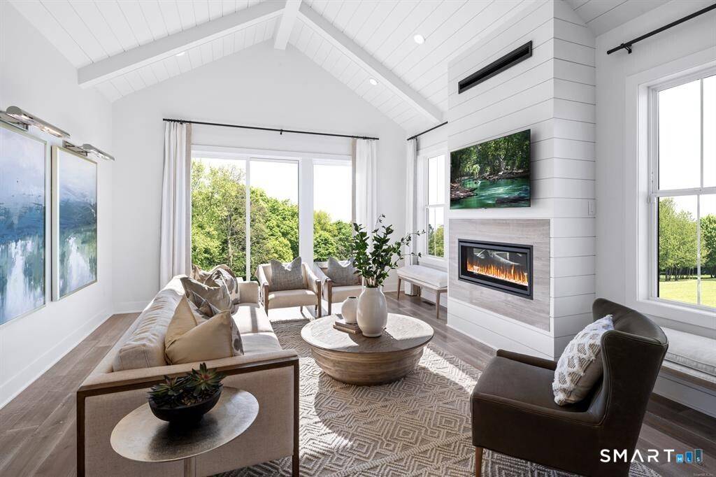 Soaring ceilings and graceful details define the Albrecht's thoughtful design.