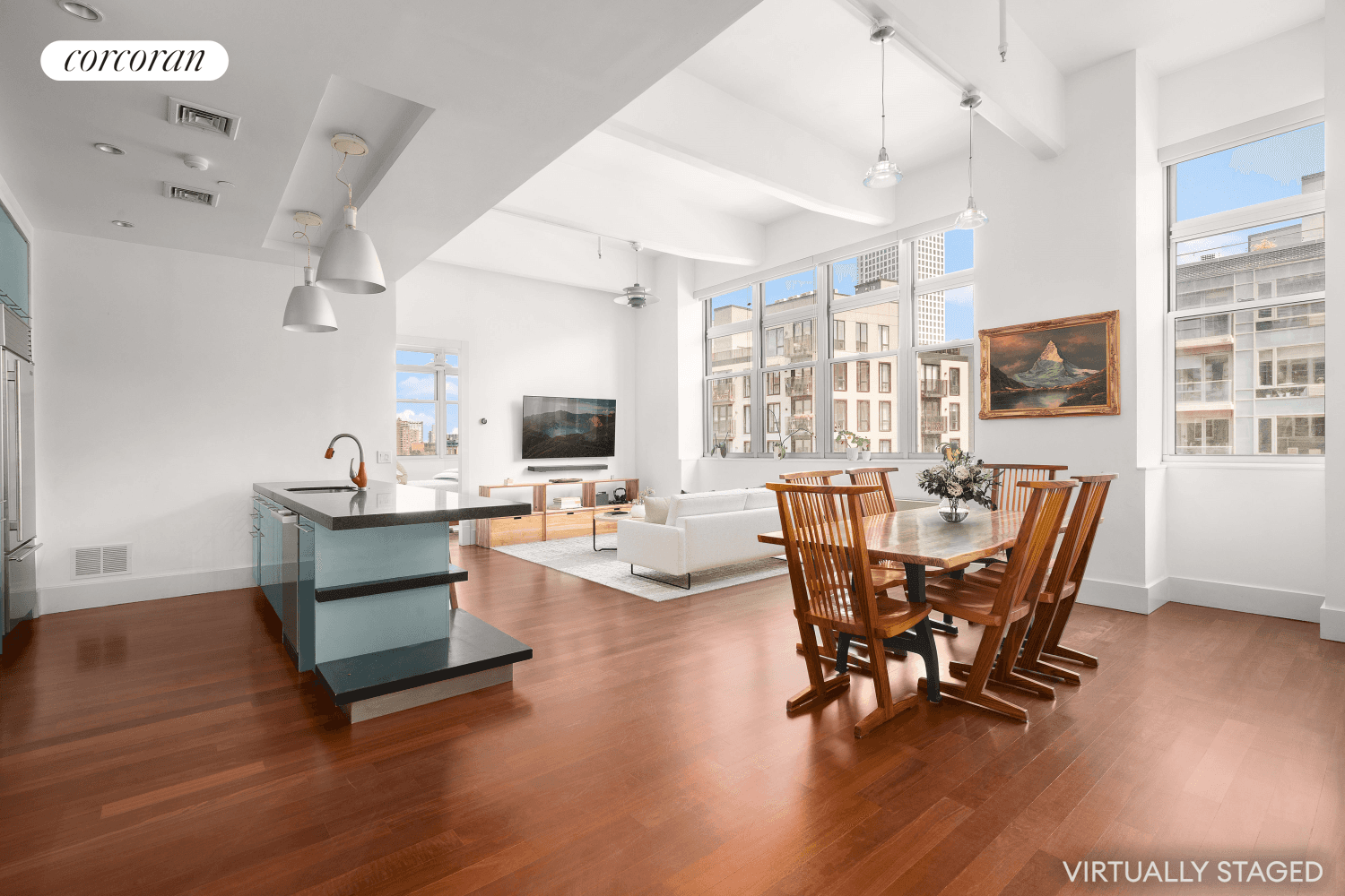 Perfect, lofty Brooklyn two bedroom, two bathroom home with the perfect blend of Prewar elements and Postwar amenities and a sprawling 1, 450ft2 !