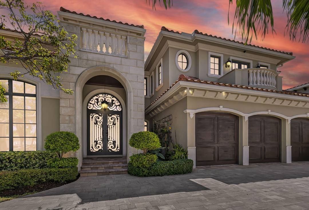 This stunning Five Bedroom waterfront residence offers desirable South exposure with no fixed bridges and quick intracoastal and ocean access !