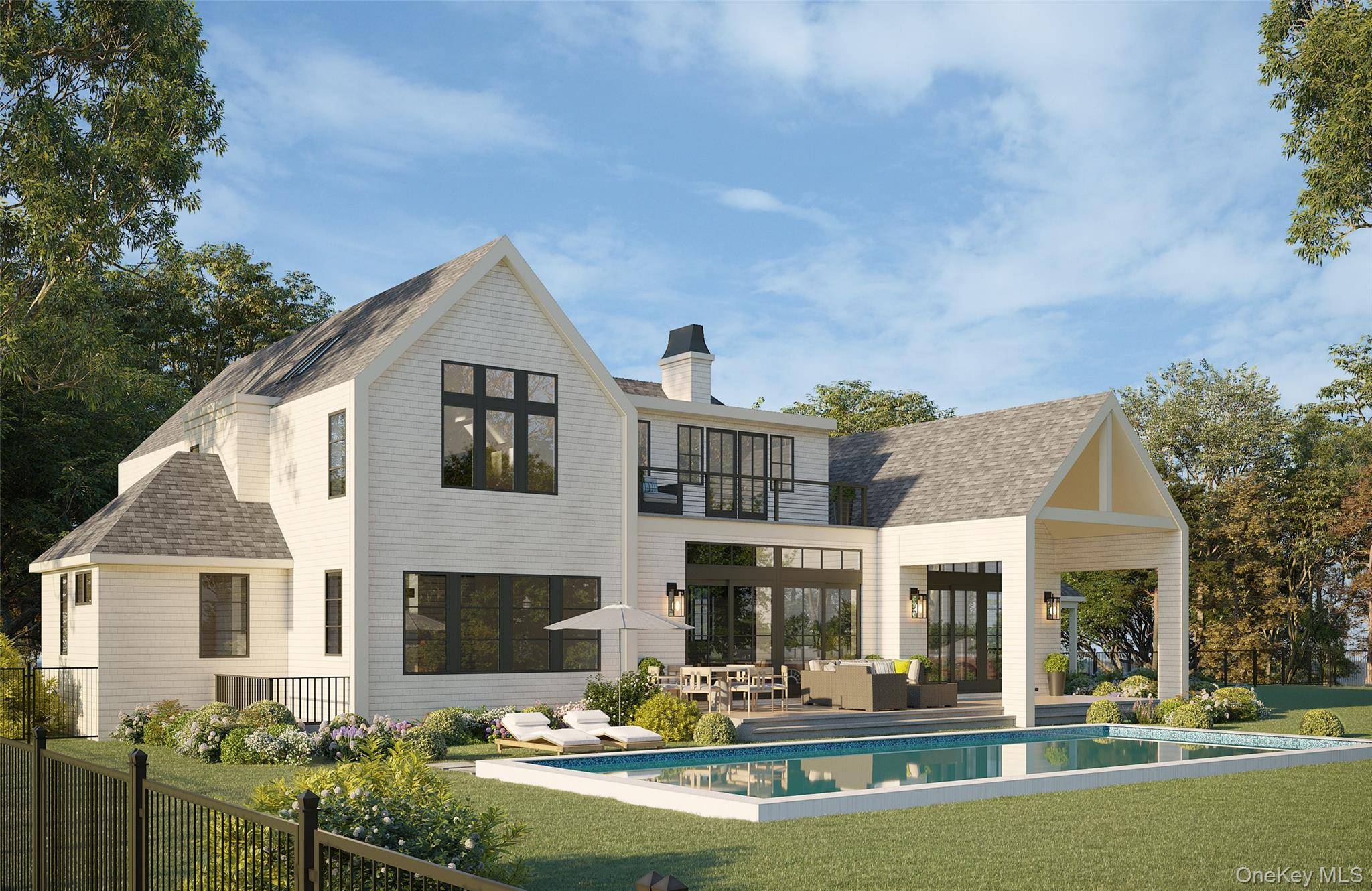 Set on 1. 2 acres, this newly constructed contemporary estate, close to completion, offers the perfect blend of luxury, privacy, and convenience.