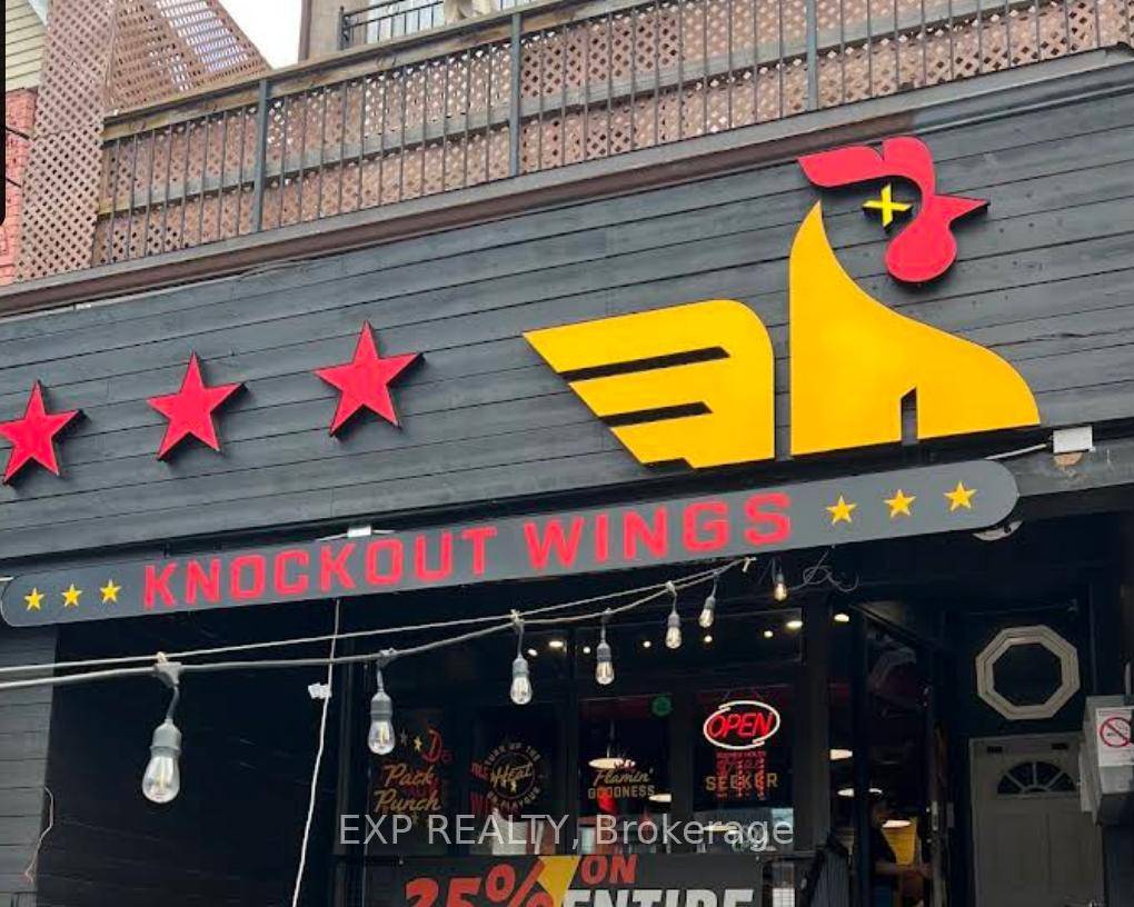 Exciting opportunity to own a Knockout Wings franchise in the heart of Kensington Market at 198 Augusta Avenue.