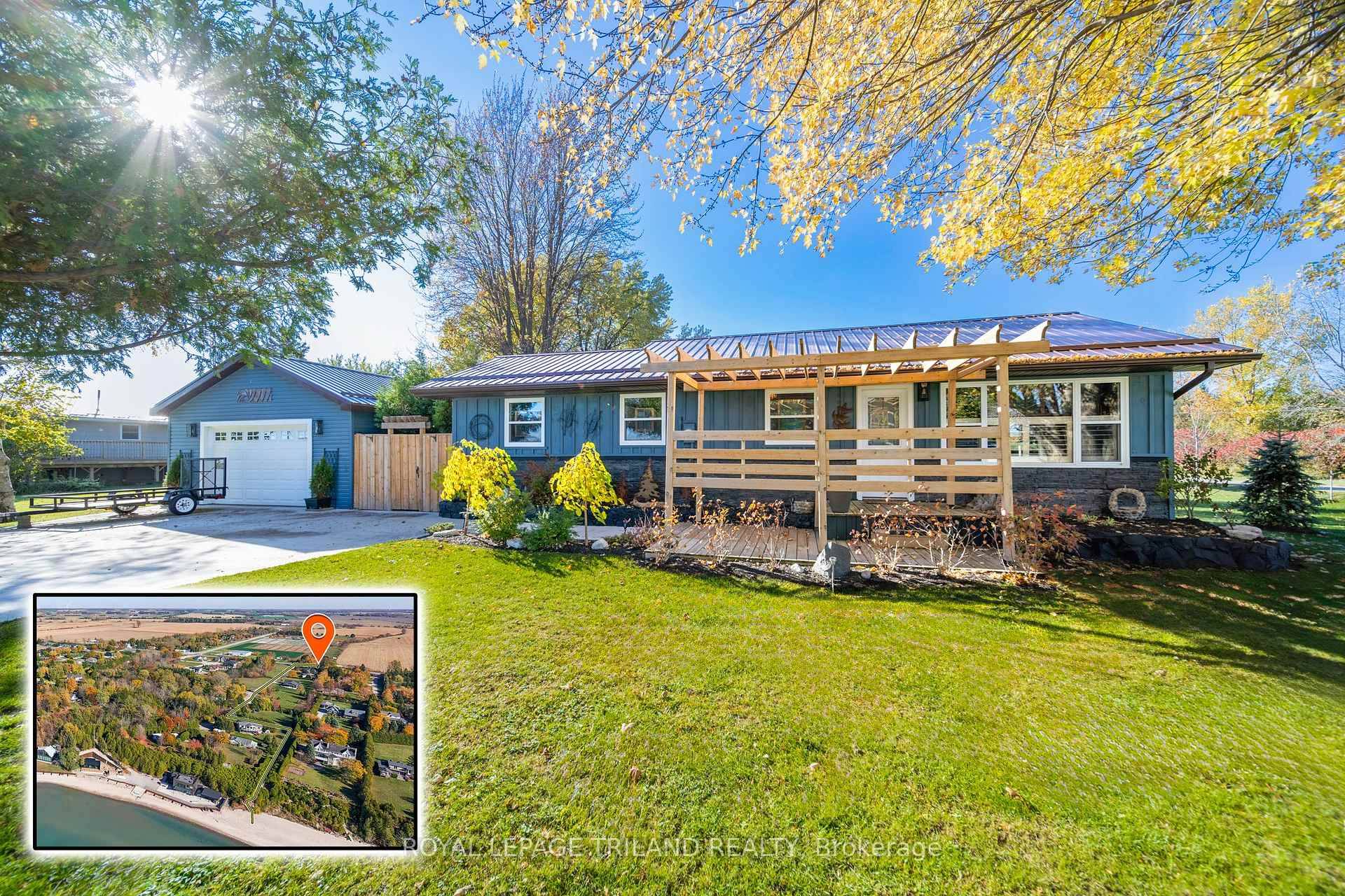 PERFECTION AT THE LAKE IN BLUEWATER, ONTARIO IDEALLY LOCATED IN BTW GRAND BEND amp ; BAYFIELD FLAWLESSLY RENOVATED 2 BED BUNGALOW GUEST SUITE MAN CAVE 3rd Bed.