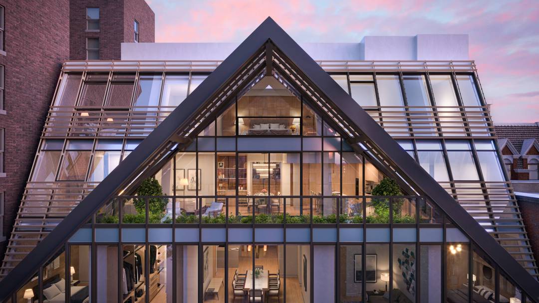 The Light House A conservatory in the sky, this 4, 025 signature penthouse erases the boundaries between indoors and out with glass wrapped entertaining salons.