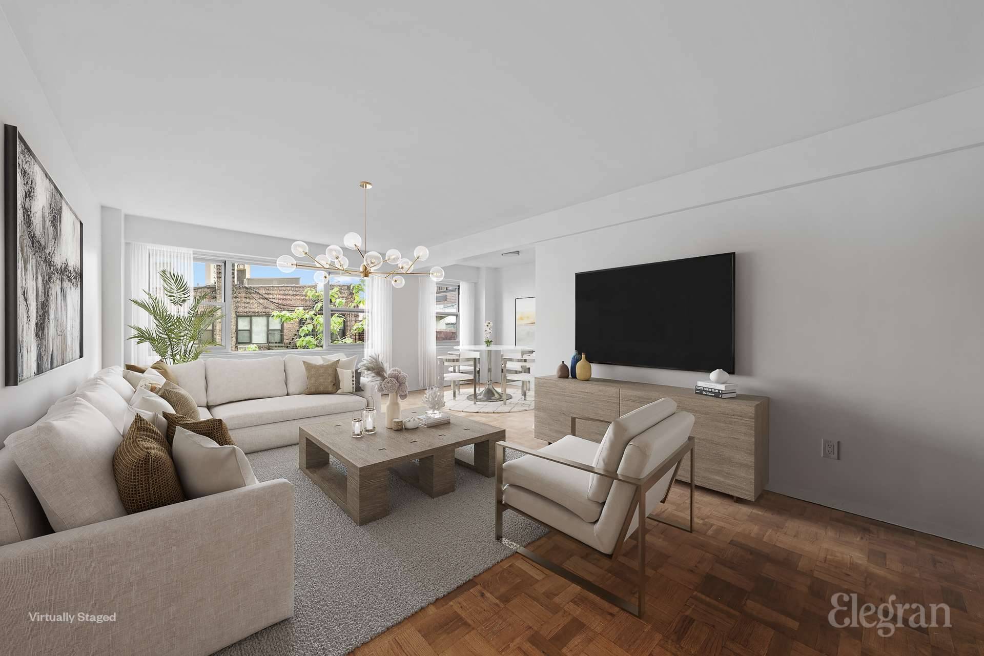 Turn Key, Fully Renovated 2 Bedroom 2 Bathroom Co op with Full Service Amenities Showings by appointment only, even during Open Houses Beautifully renovated and move in ready, this spacious ...