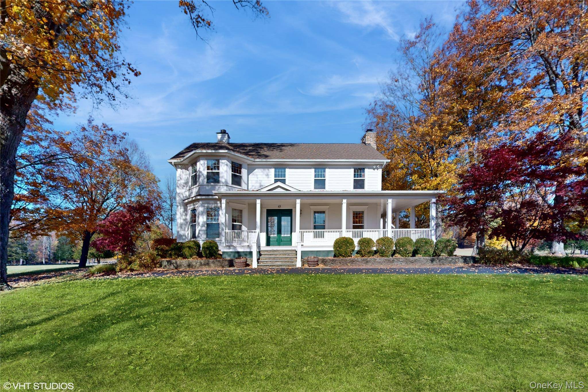 Welcome to your dream country retreat an exquisitely restored white farmhouse nestled approximately 68 acres of pristine, immaculately maintained land in the charming town of Warwick.