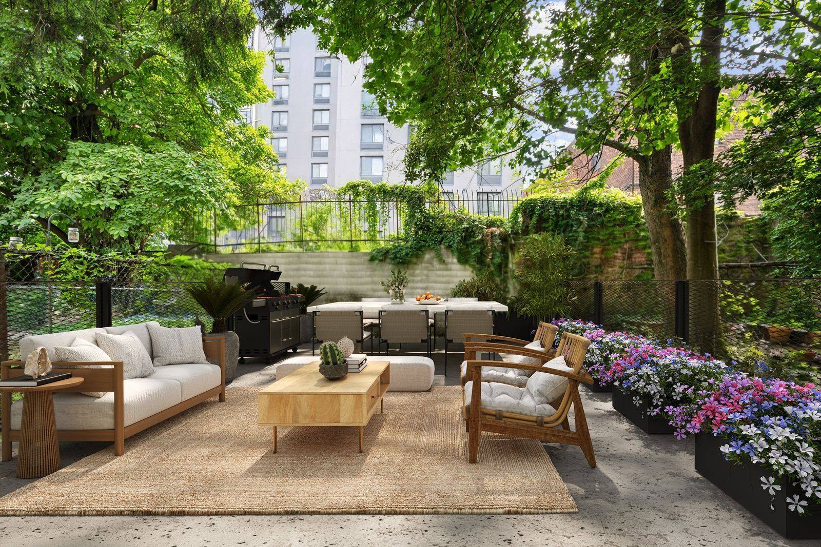 Gut Renovated 2BR 2BA with Private Backyard in Clinton Hill This gut renovated 2 bedroom, 2 bath apartment is located on a tree lined street in Clinton Hill.