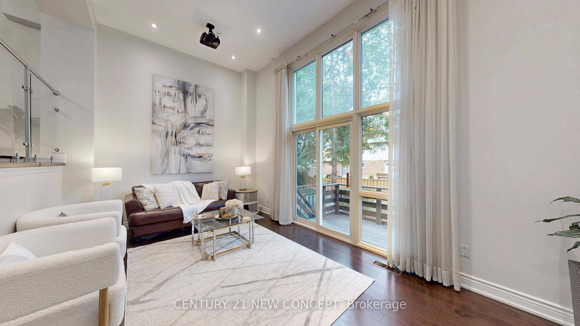 Exceptional and rare end unit townhome featuring a beautifully amp ; many renovated home, solid structure, and a stunning 13ft high ceiling living room with expansive windows.