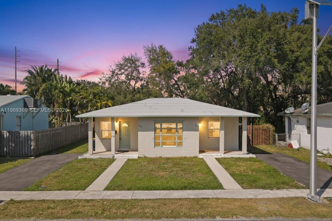 Both units vacant. Over 85, 000 in renovations make this legal duplex in Dania Beach a true turnkey opportunity.