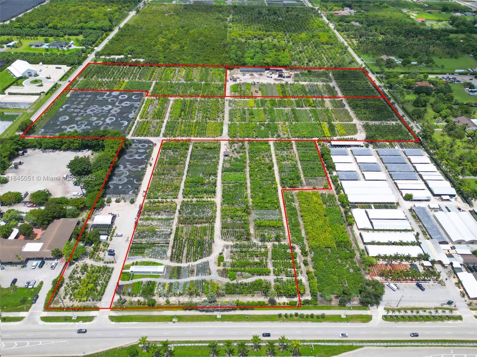 KROME AVE TURN KEY 27. 61 ACRES MULTIO FOLIO PROPERTY W 527 FEET FRONTAGE amp ; ANOTHER 333 FEET FRONTAGE ON SW 192 ST.